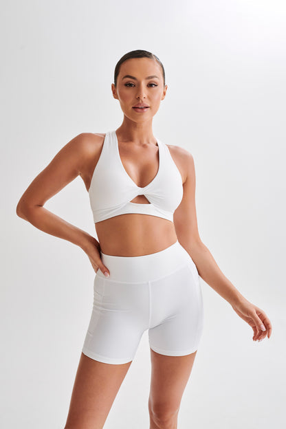 ROF Jackie Twist Crop Top - Beyaz