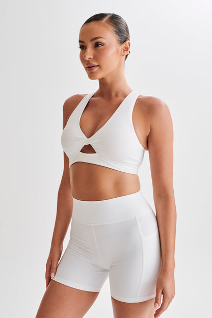 ROF Jackie Twist Crop Top - Beyaz