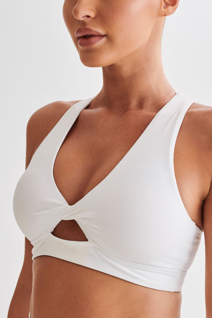 ROF Jackie Twist Crop Top - Beyaz