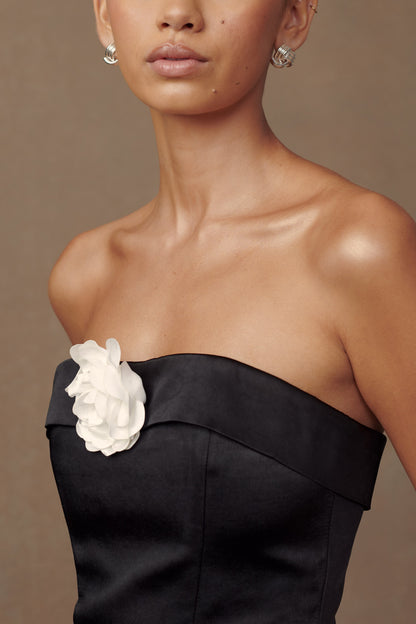 ROF Margot Straplez Rose Korse - Siyah