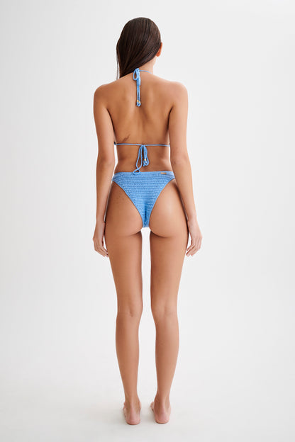 ROF Valencia Rose Tığ İşi Bikini Altı - Peygamber Çiçeği Mavisi