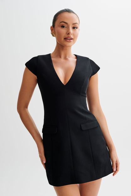 ROF Kiernan Kolsuz Blazer Elbise - Siyah