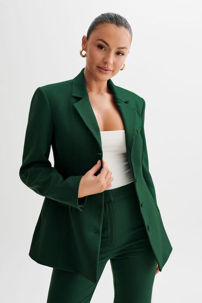 ROF Greer Kum Saati Takım Elbise Blazer - Orman Yeşili
