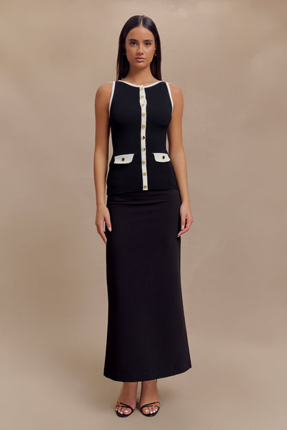 ROF Sawyer Longline Üst - Siyah/Beyaz