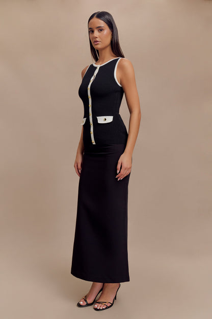 ROF Sawyer Longline Üst - Siyah/Beyaz