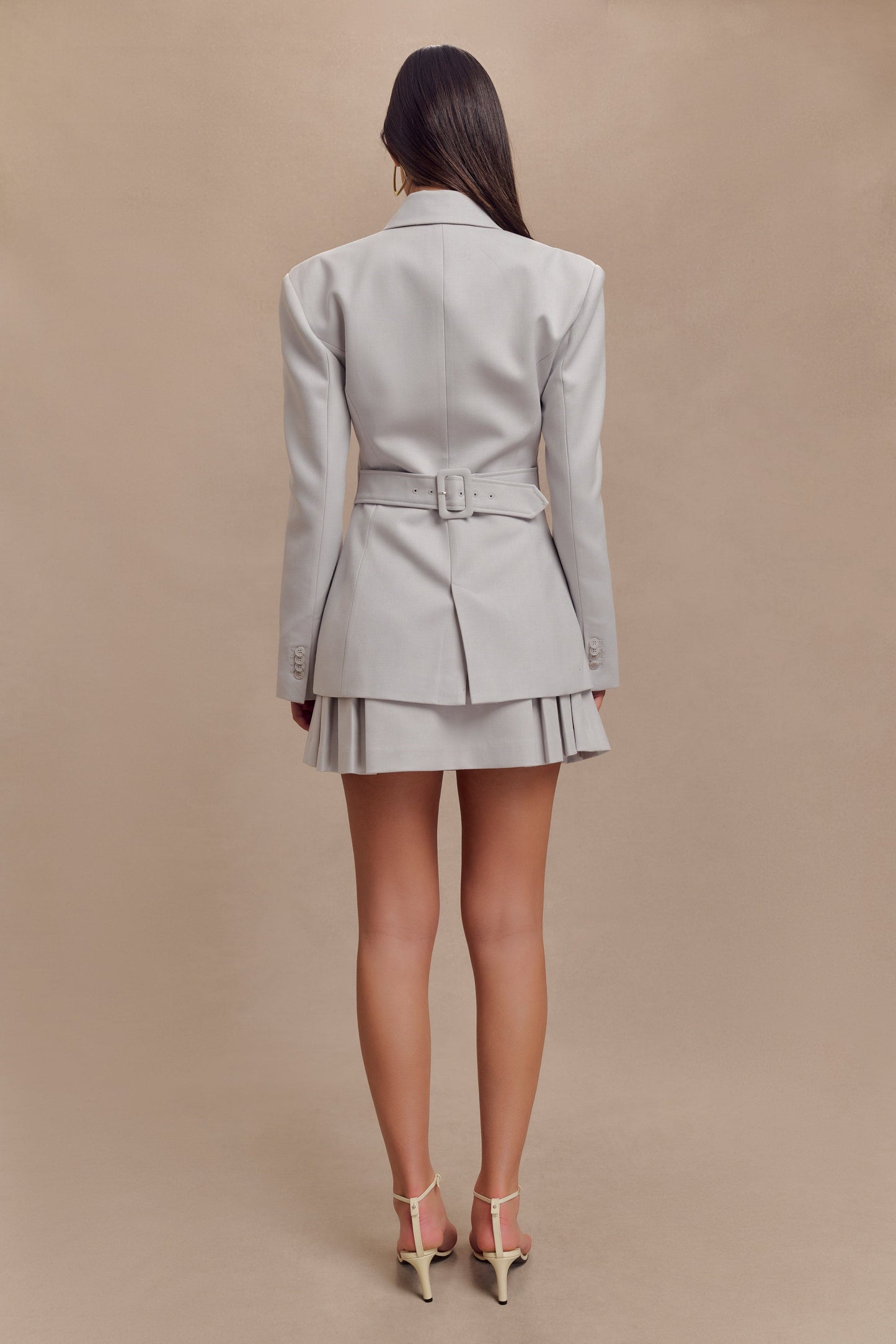 ROF Bellamy Cinched Blazer - Gri