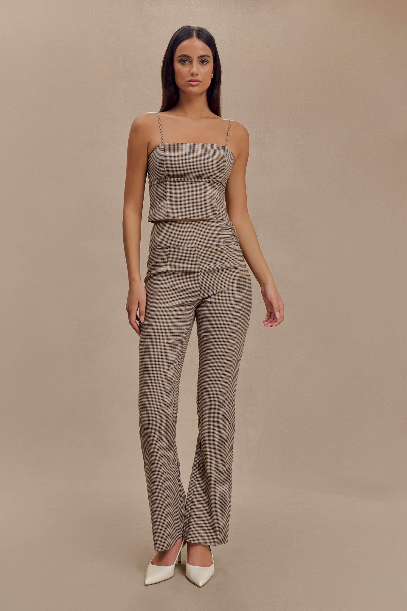 ROF Aberley Crop Top - Tan Kareli