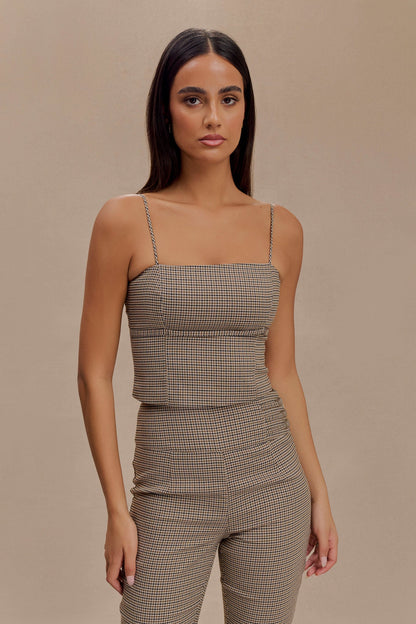 ROF Aberley Crop Top - Tan Kareli