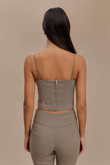 ROF Aberley Crop Top - Tan Kareli