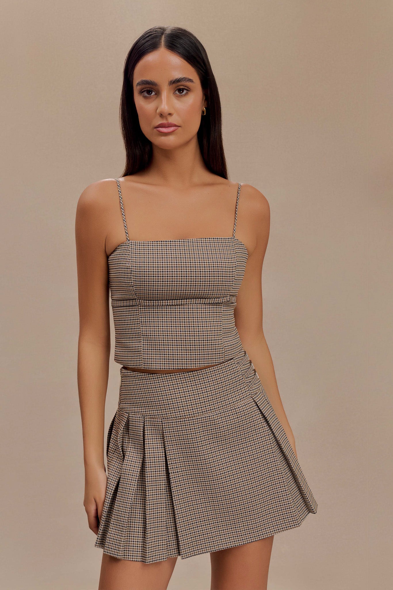ROF Aberley Crop Top - Tan Kareli