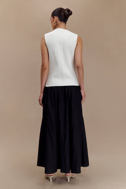 ROF Clarence Keten A-Line Maxi Etek - Siyah