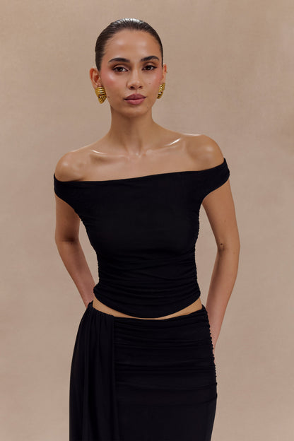 ROF Brooklyn File Crop Top - Siyah
