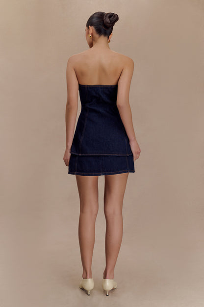 ROF Rosalyn Mini Denim Şort - İndigo Mavi