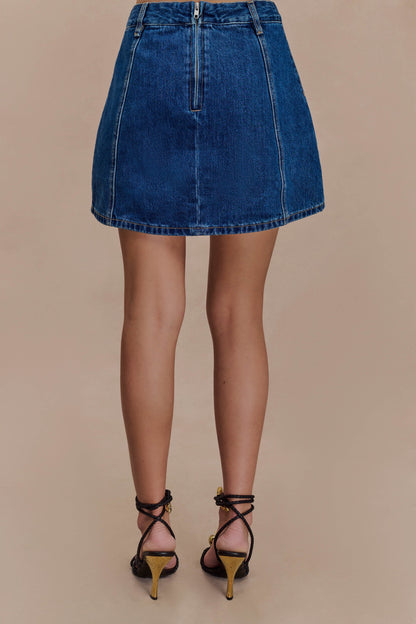 ROF Rosalyn Mini Denim Şort - Lacivert