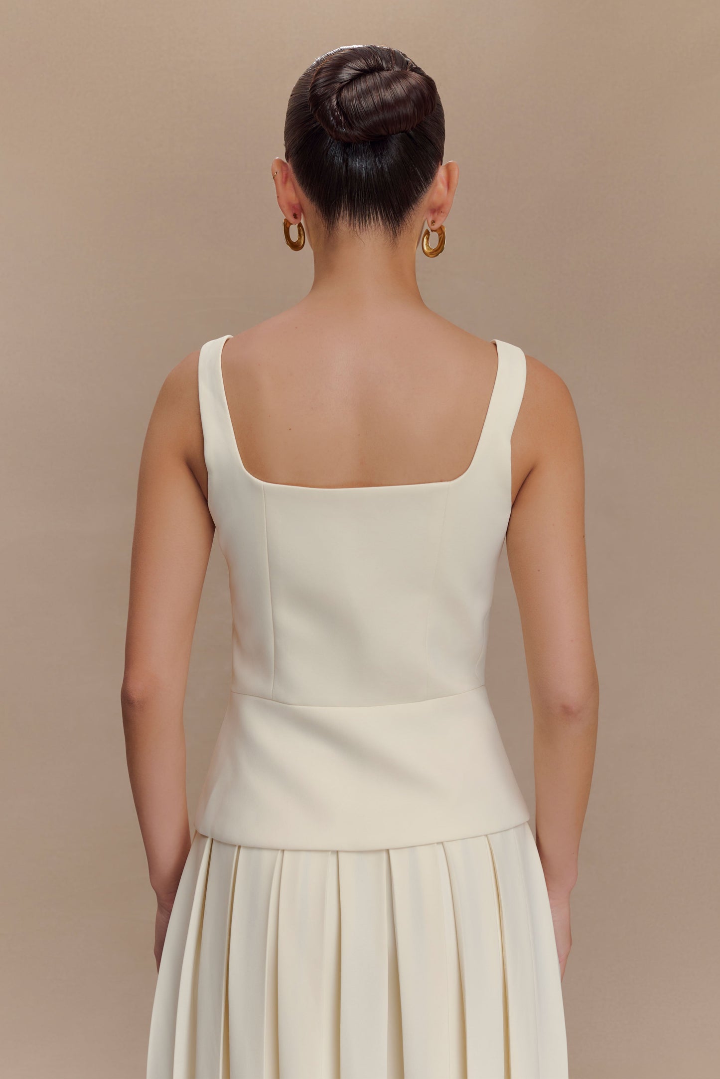 ROF Sunny Takım Elbise Peplum Üst - Fildişi