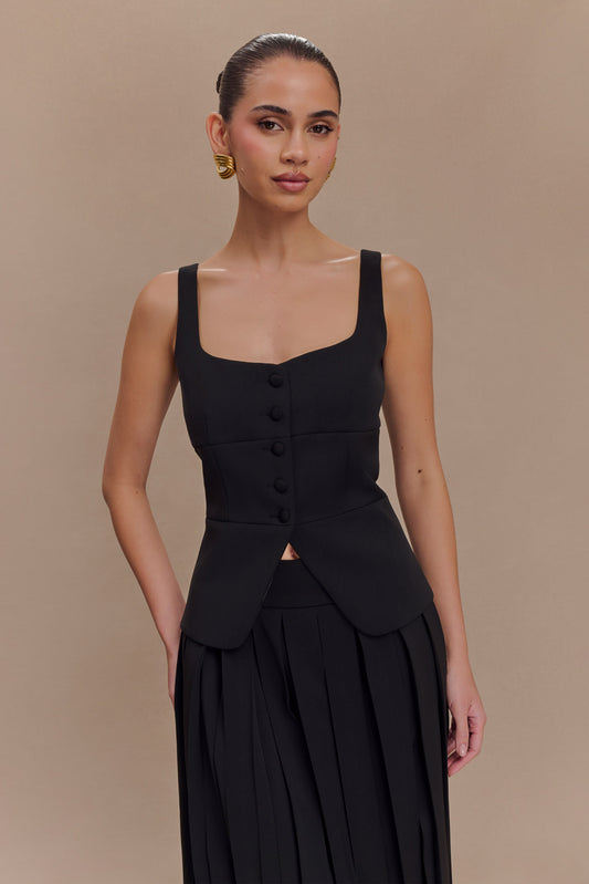 ROF Sunny Takım Peplum Üst - Siyah