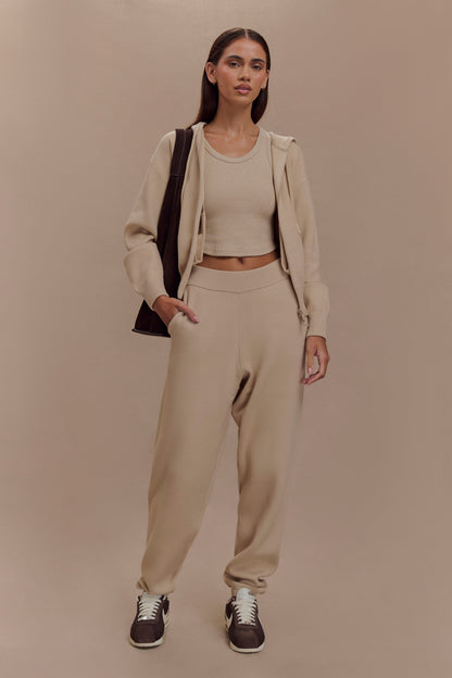 ROF Sami Örgü Jogger - Camel