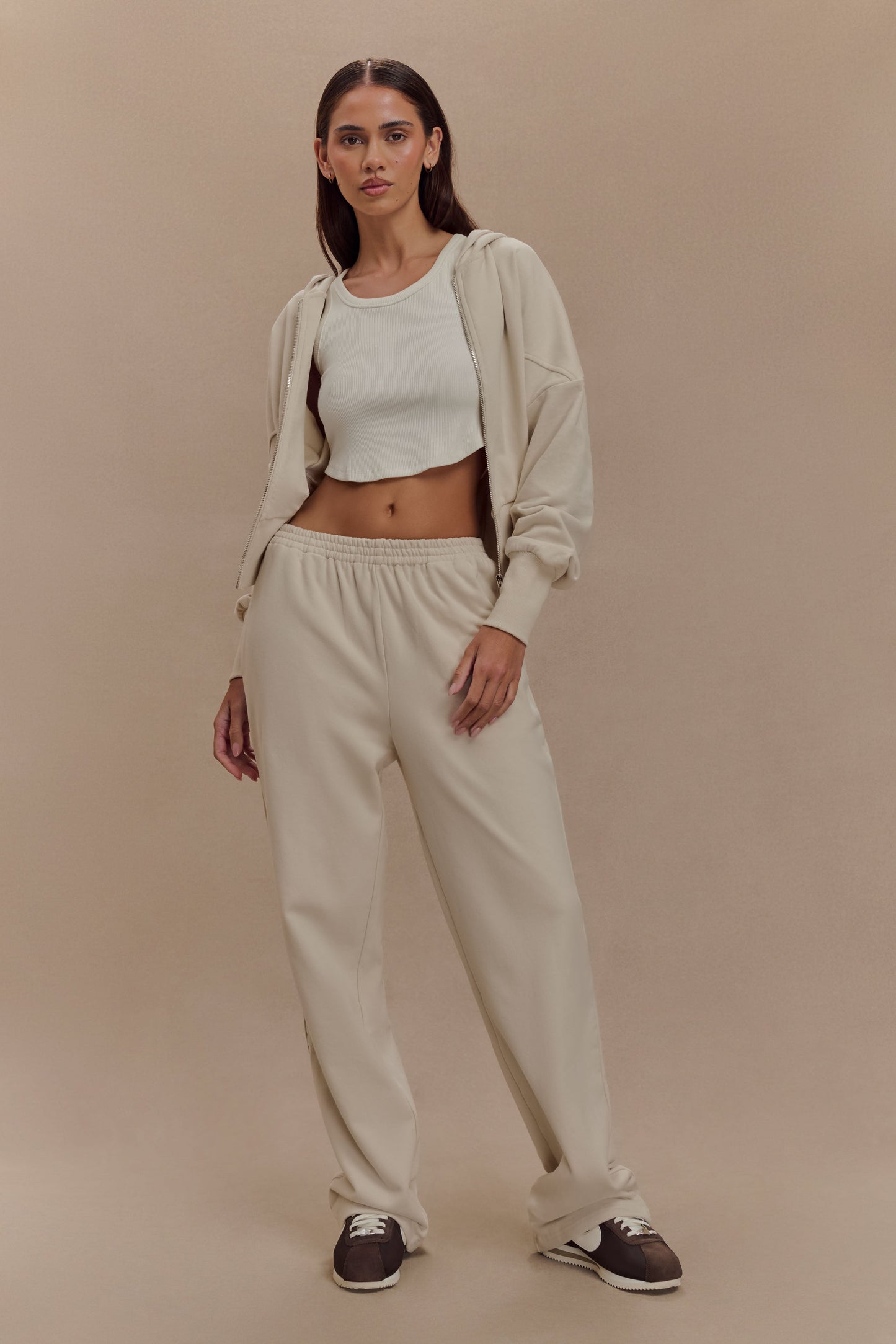 ROF Blake Düz Bacak Jogger Pantolon - Taş