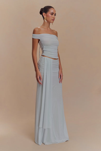 ROF Brooklyn File Crop Top - Soluk Mavi
