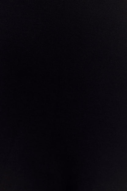ROF Cynthia Taraklı Boyundan Bağlamalı Maxi Elbise - Siyah