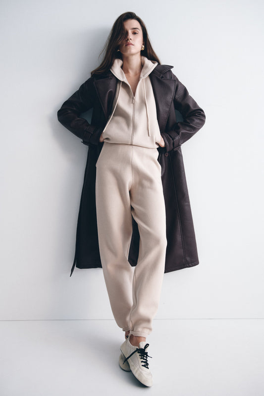 ROF Sami Örgü Jogger - Camel