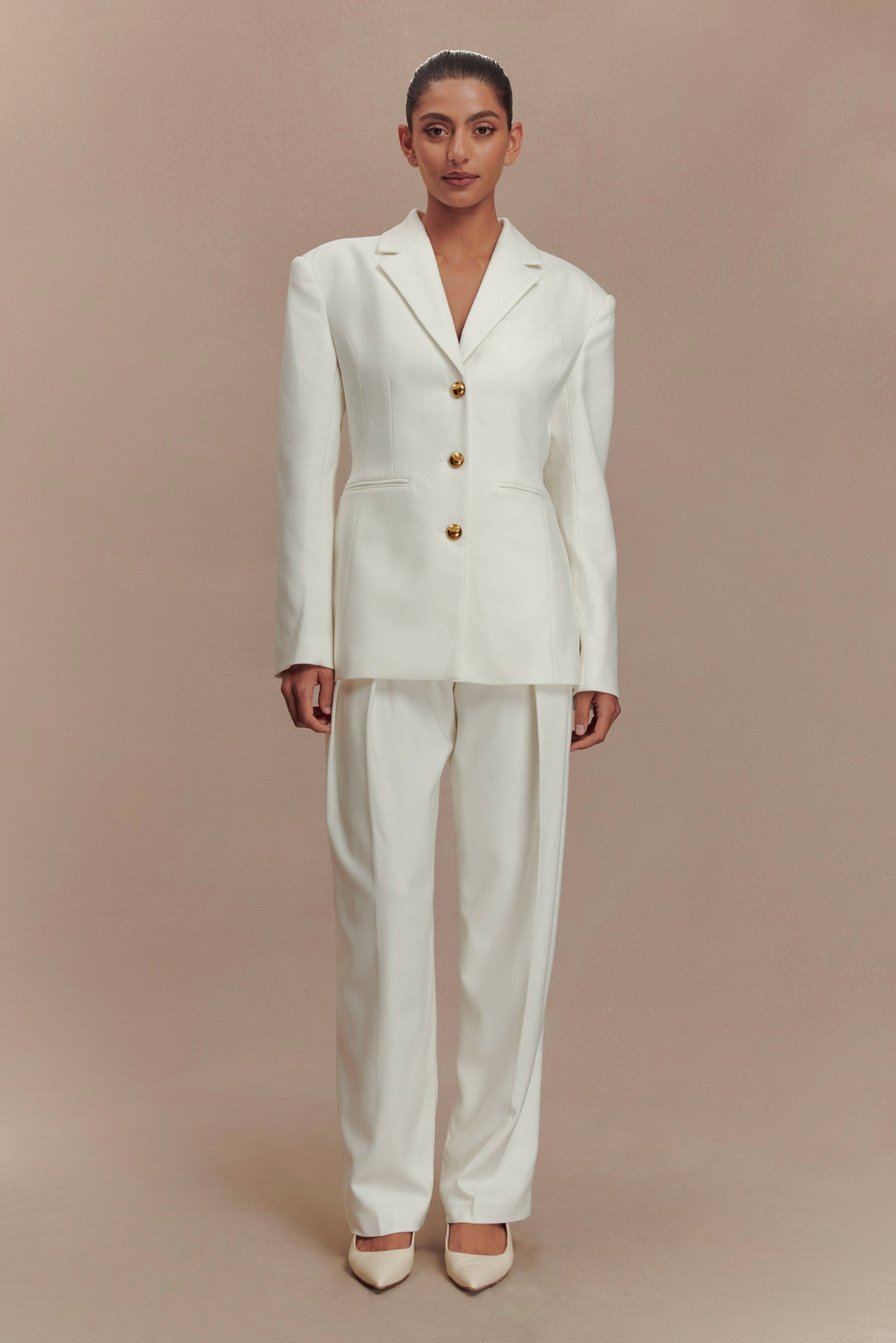 ROF Bellamy Cinched Blazer - Fildişi