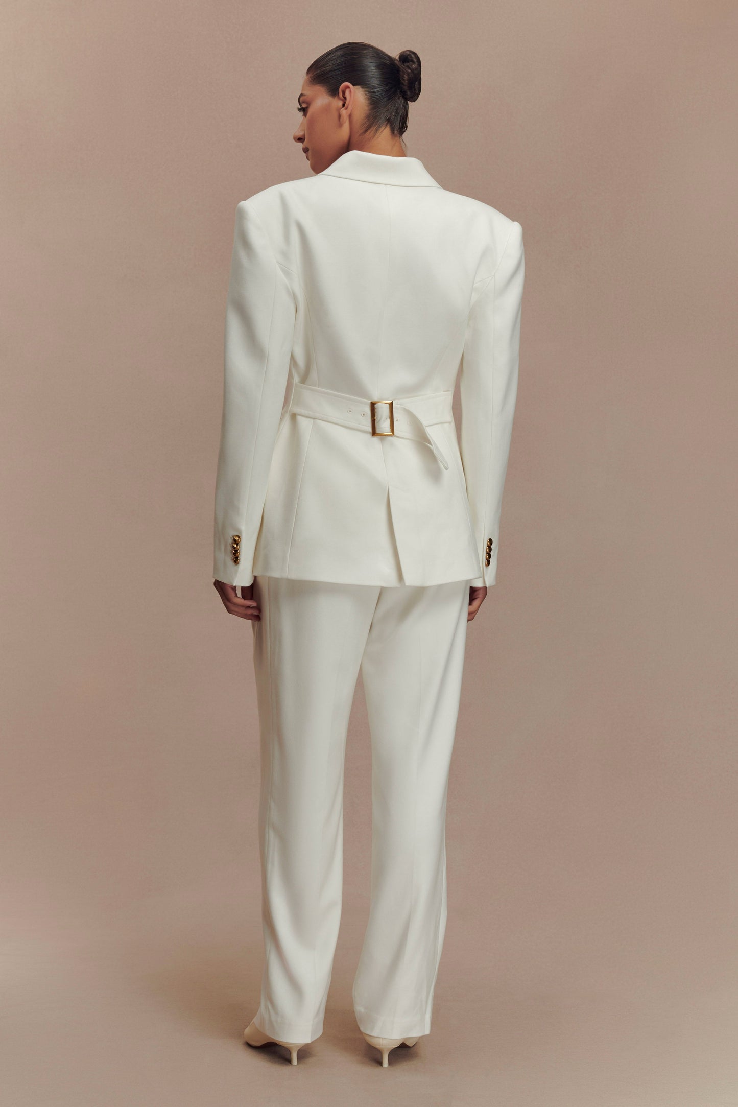 ROF Bellamy Cinched Blazer - Fildişi