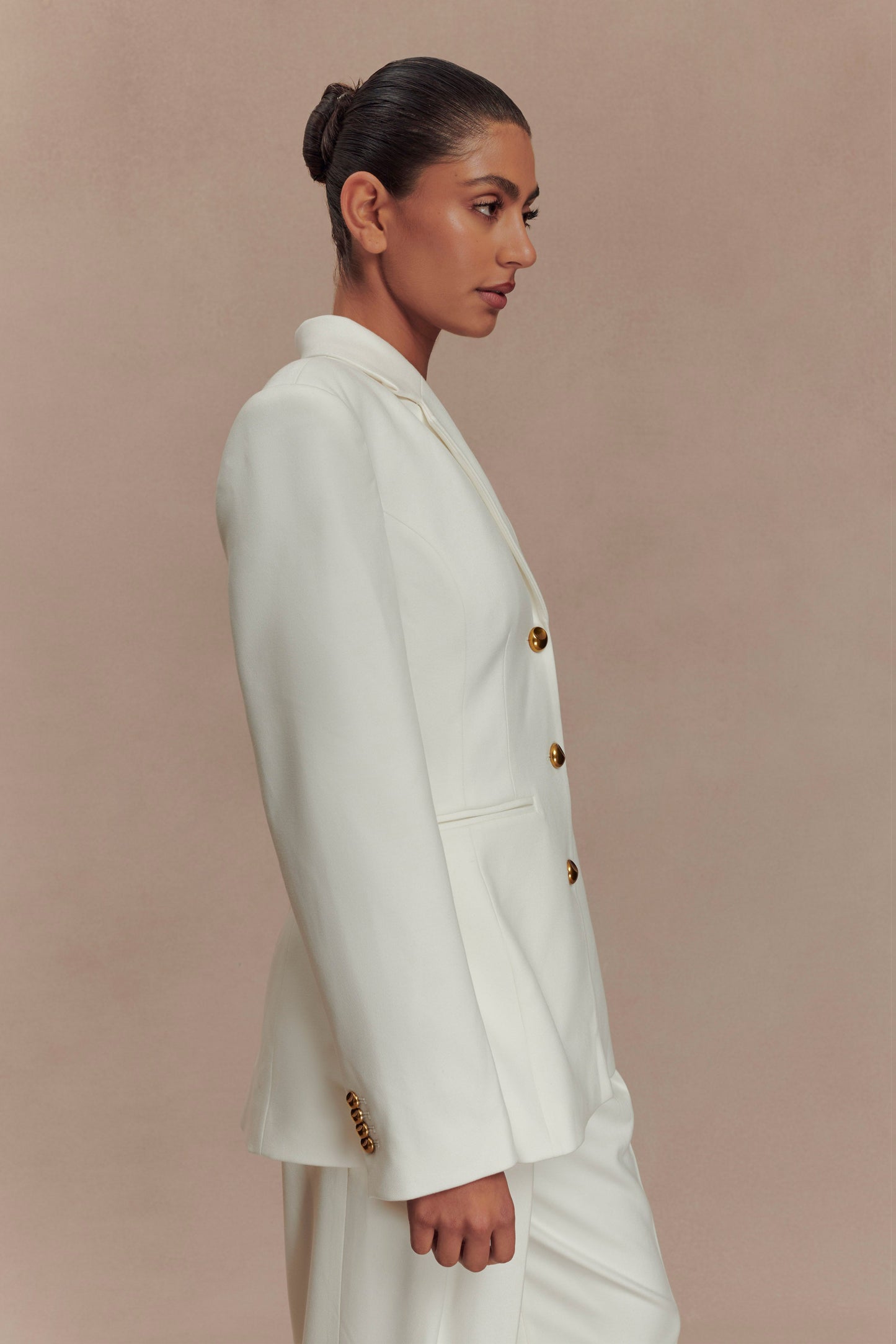 ROF Bellamy Cinched Blazer - Fildişi