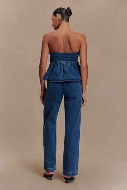 ROF Rayne Geniş Paça Denim Jean - 90'Lar Mavi