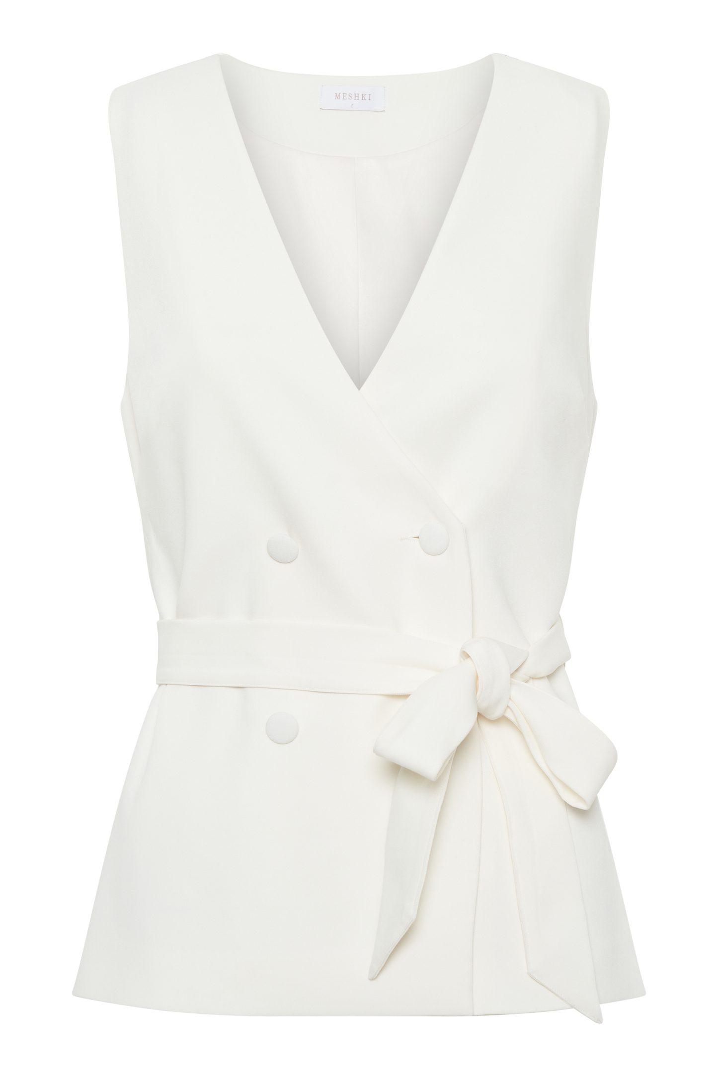ROF Amelie Suiting Longline Yelek - Fildişi