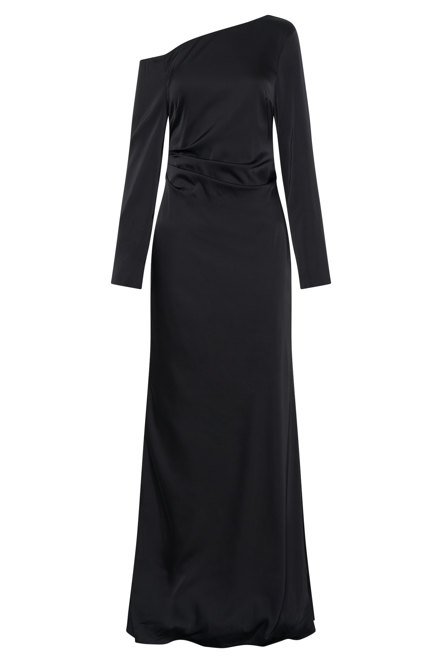 ROF Avery Uzun Kollu Maxi Elbise - Siyah