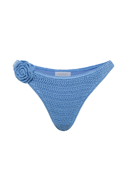 ROF Valencia Rose Tığ İşi Bikini Altı - Peygamber Çiçeği Mavisi