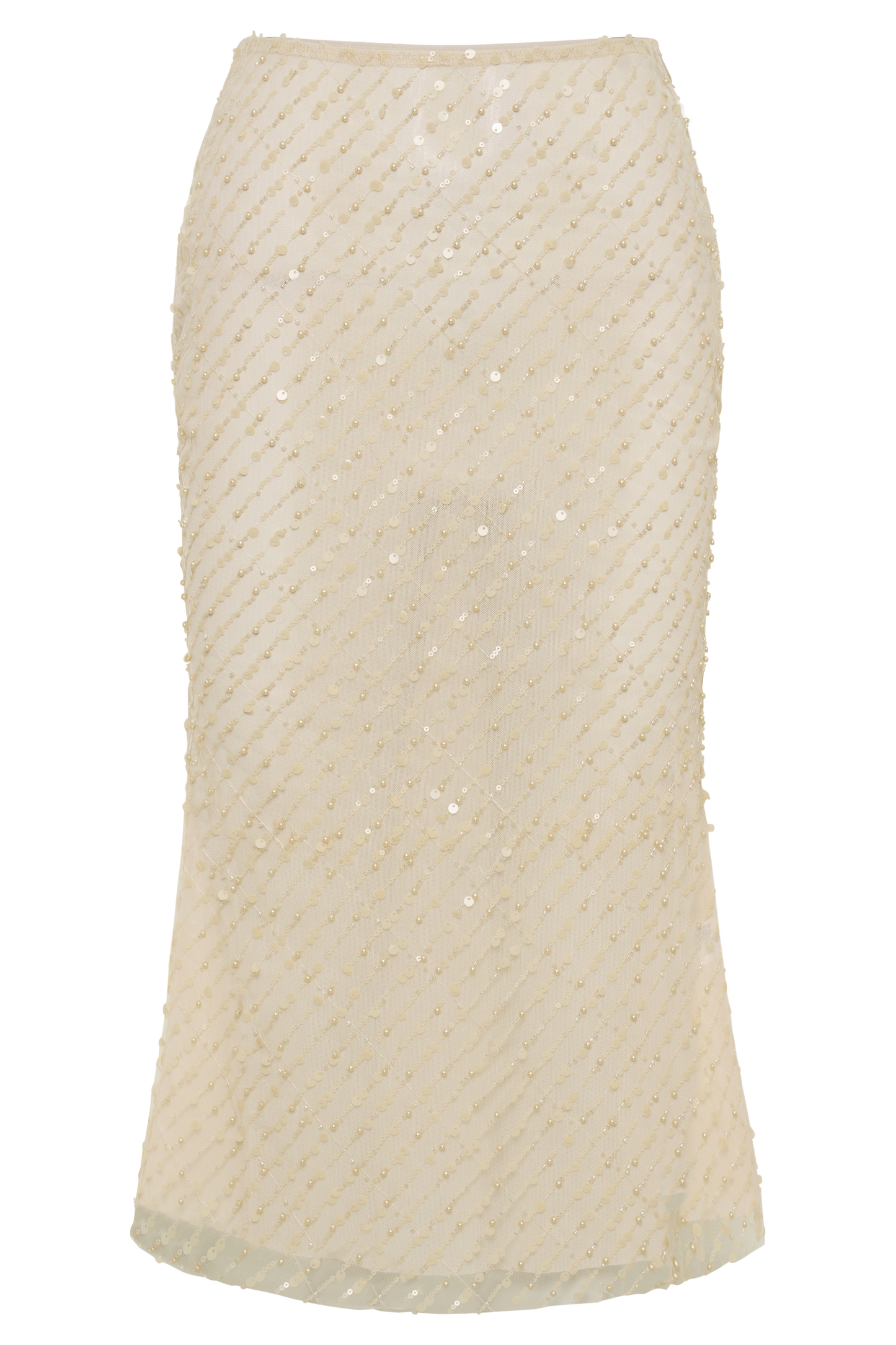 ROF Brynne Payet Midi Etek - Buttercream