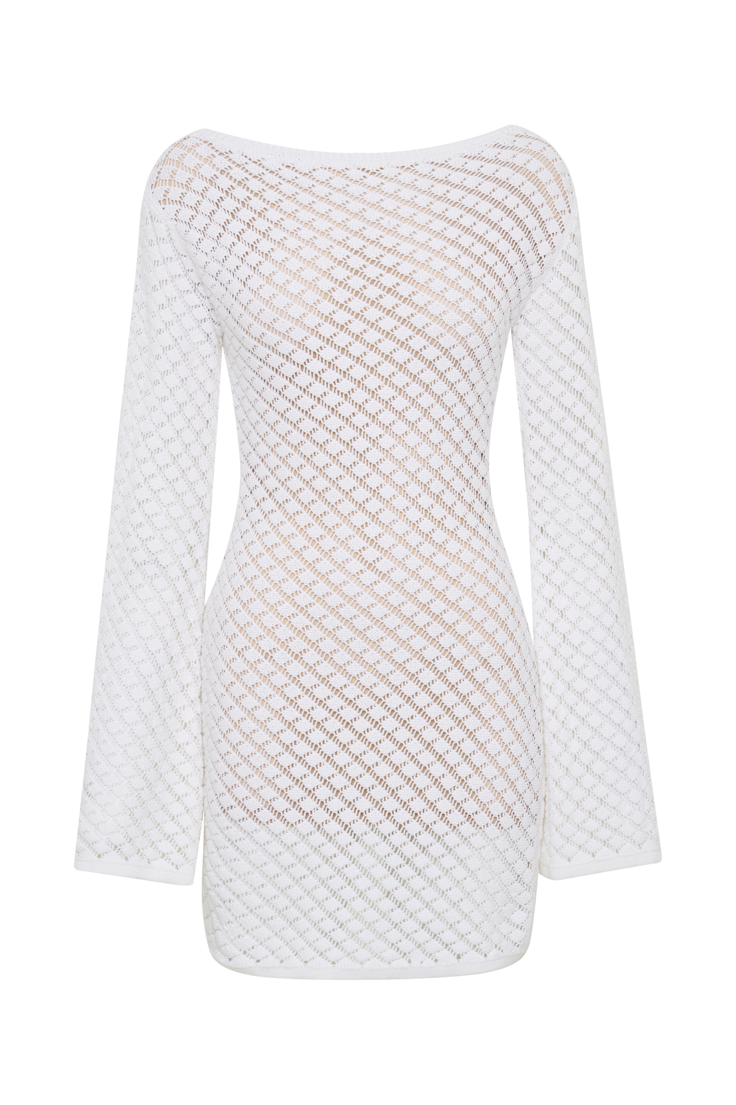 ROF Galilea Örgü Mini Elbise - Fildişi