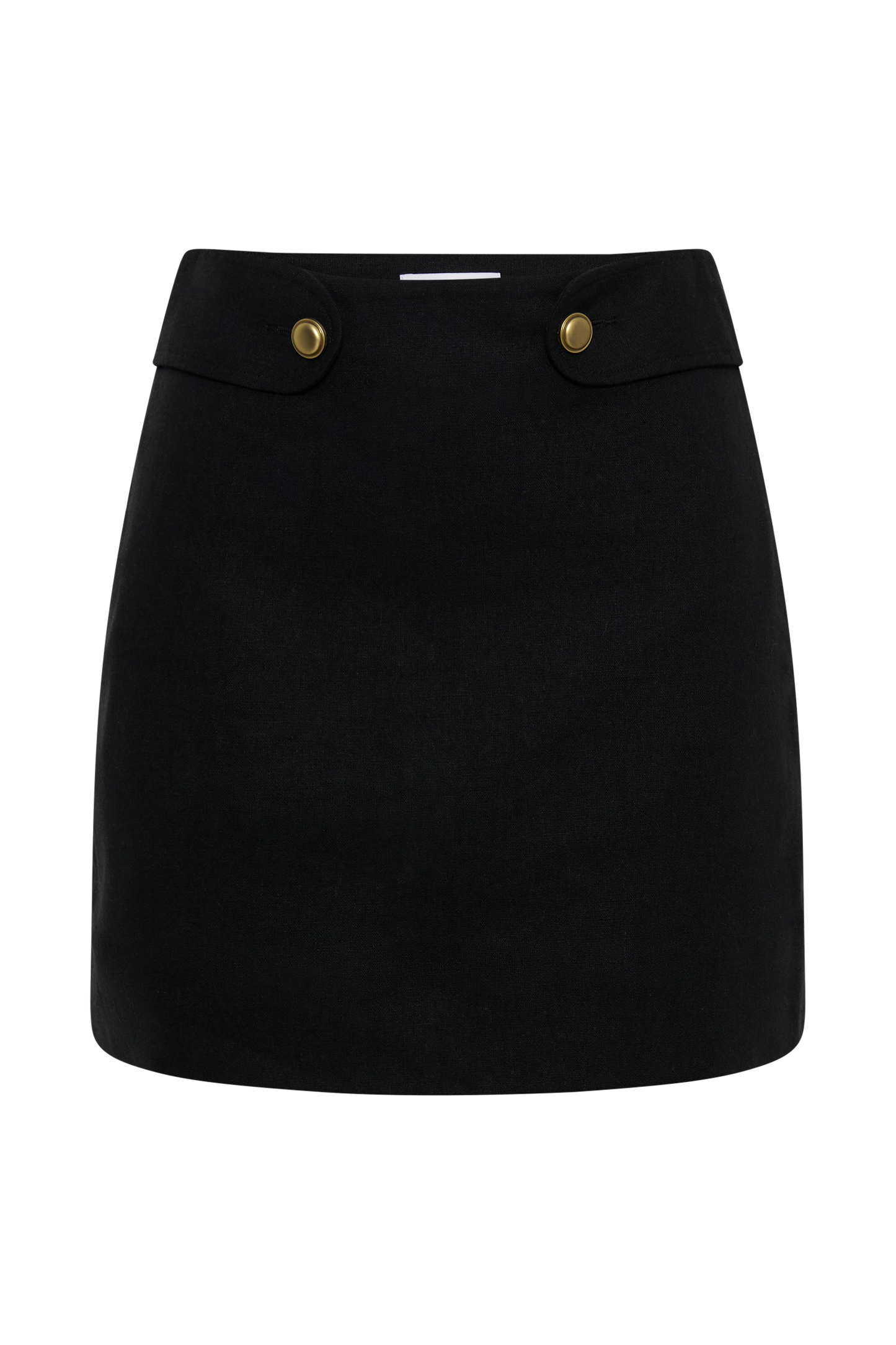 ROF Marquette Keten Mini Etek - Siyah