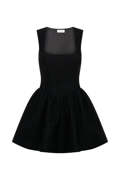 ROF Jennifer Buklet Mini Elbise - Siyah