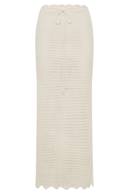 ROF Kira Örgü Maxi Etek - Buttercream