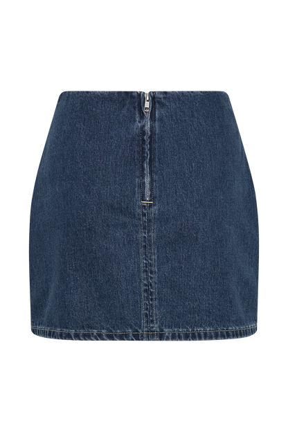 ROF Ellie Denim Mini Etek - Koyu Mavi