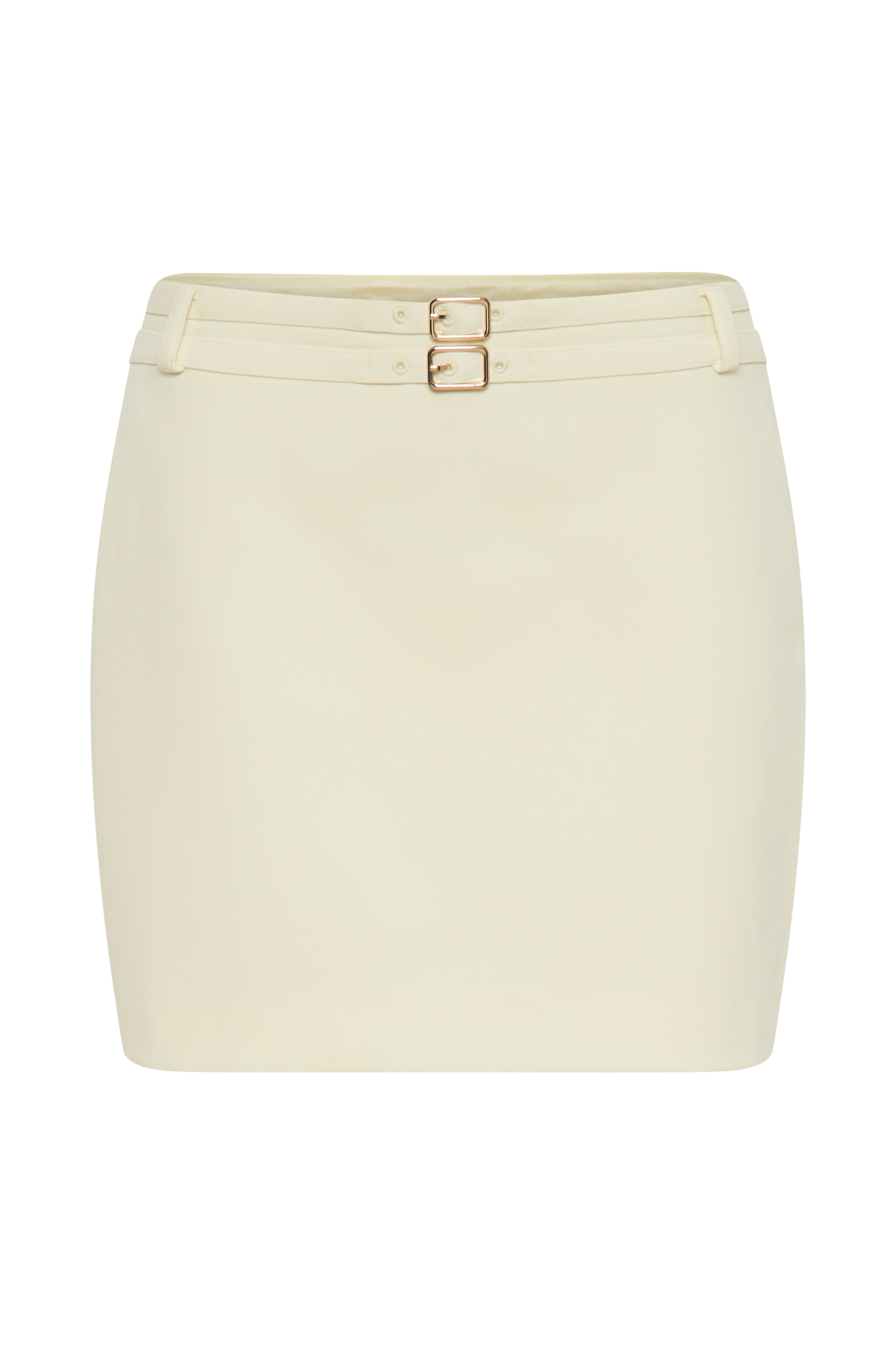 ROF Letitia Tokalı Mini Etek Takım Elbise - Pastel Limon