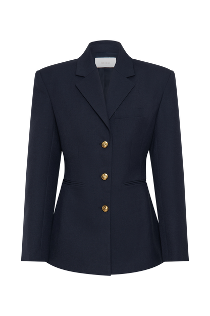 ROF Bellamy Cinched Blazer - Koyu Lacivert