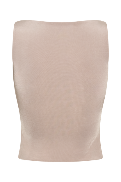 ROF Tiarna Slinky Dantelli Üst - Taupe