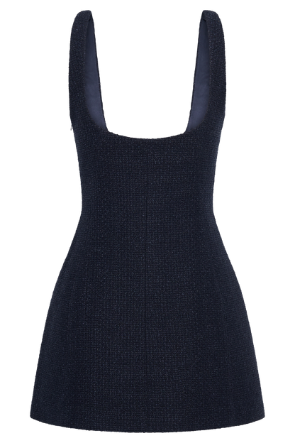 ROF Beth Buklet Mini Elbise - Lacivert