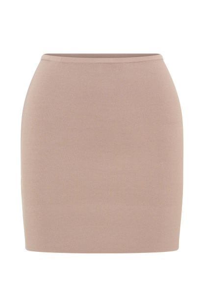 ROF Klara Örgü Mini Etek - Taupe
