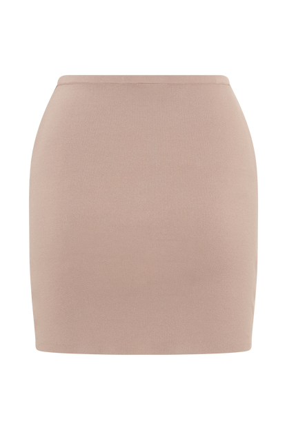 ROF Klara Örgü Mini Etek - Taupe