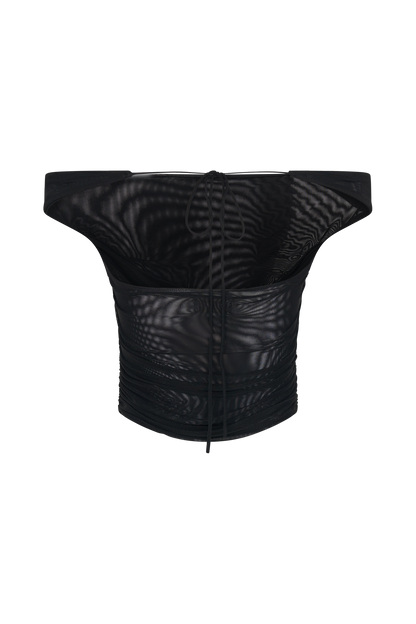 ROF Brooklyn File Crop Top - Siyah