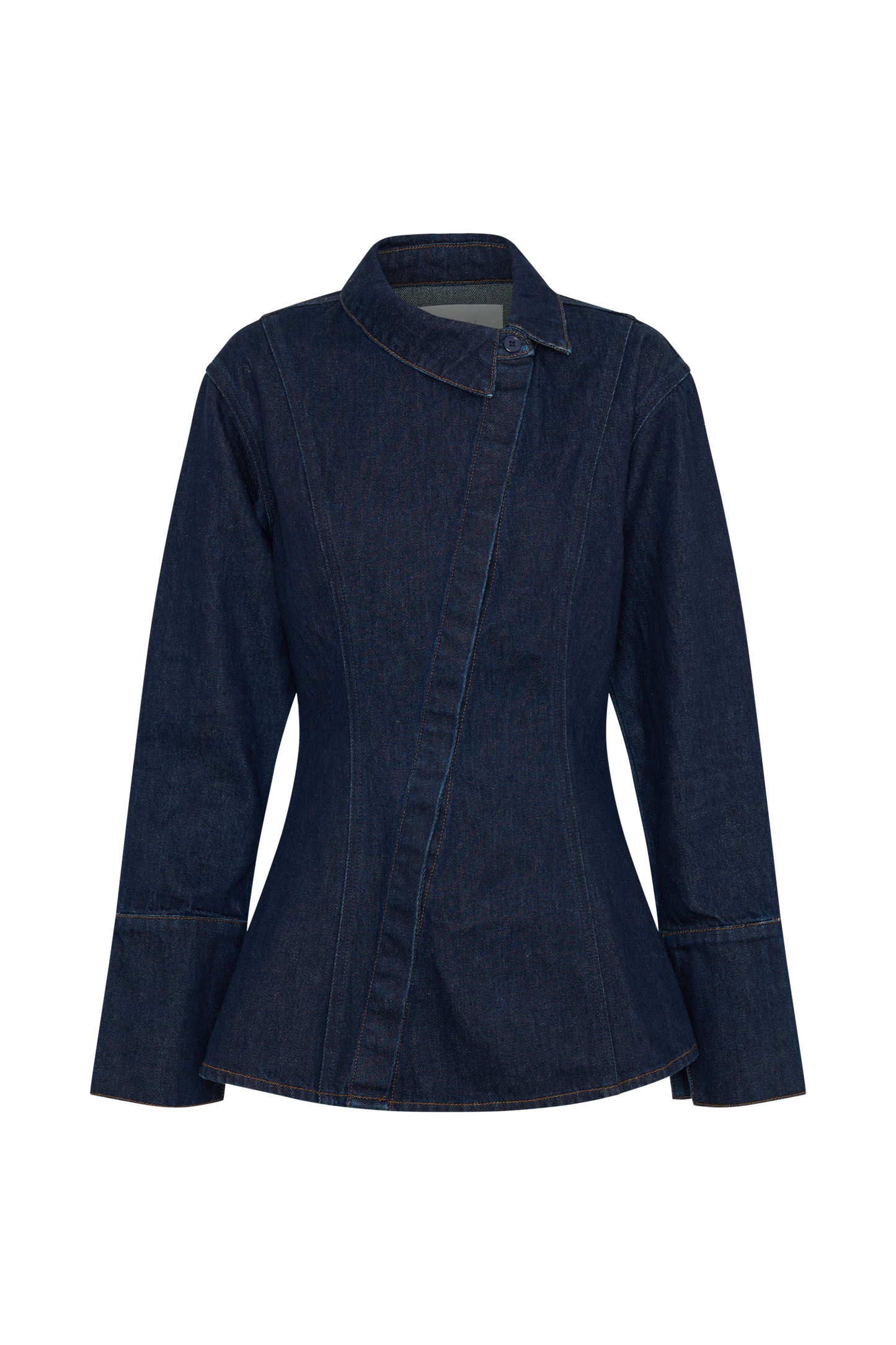 ROF Jericho Asimetrik Denim Gömlek - İndigo Mavi