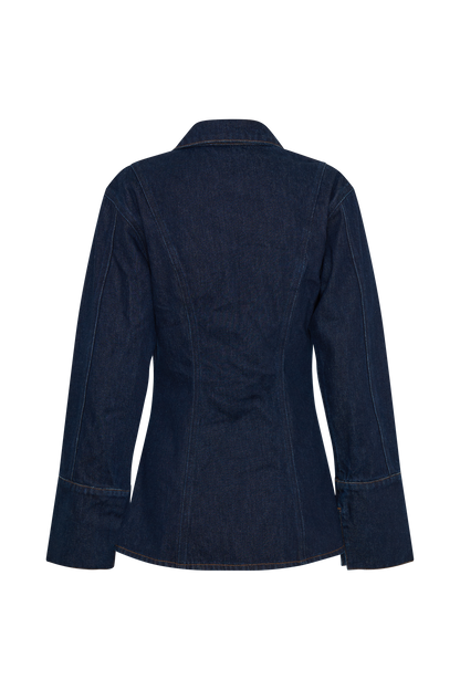 ROF Jericho Asimetrik Denim Gömlek - İndigo Mavi