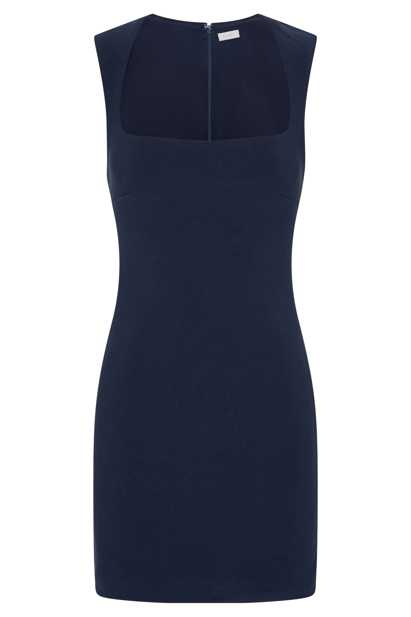 ROF Frida Krep Mini Elbise - Koyu Lacivert