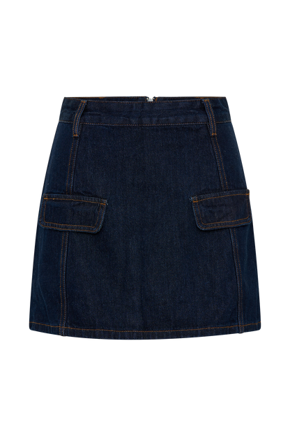 ROF Rosalyn Mini Denim Şort - İndigo Mavi