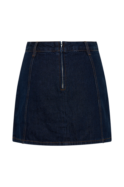 ROF Rosalyn Mini Denim Şort - İndigo Mavi